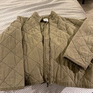 Quilted green GAP jacket